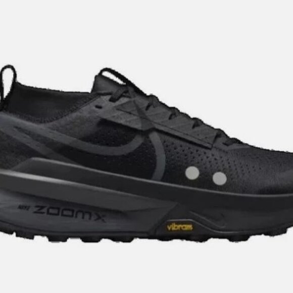 Nike ZoomX Zegama Trail Shoes Mens Black Gray Vibram MegaGrip - Picture 4 of 6
